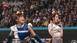 「脚ながっ」「美しすぎる」エスコンに“日韓チア”集結→きつねダンス共演にファン歓喜…人気KPOPグループも“キレッキレ”でレジェンドOB戦彩る
