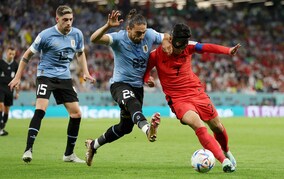 韓国対ウルグアイはスコアレスドローで決着。プレミア得点王は見せ場を作ったが決め切れず【W杯H組】