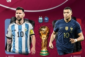 W杯決勝のスタメン発表！　メッシが最多出場記録を更新へ…フランスはエンバペやジルー先発