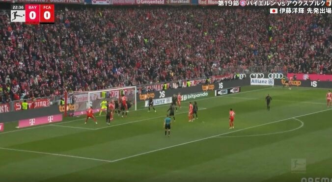 スタジアム騒然！ 伊藤洋輝、衝撃の“豪快ヘッド弾”「打点高すぎ！」驚異のジャンプ力→194センチDFの上から叩きつける「完璧だな」「上手すぎやろ」  3枚目