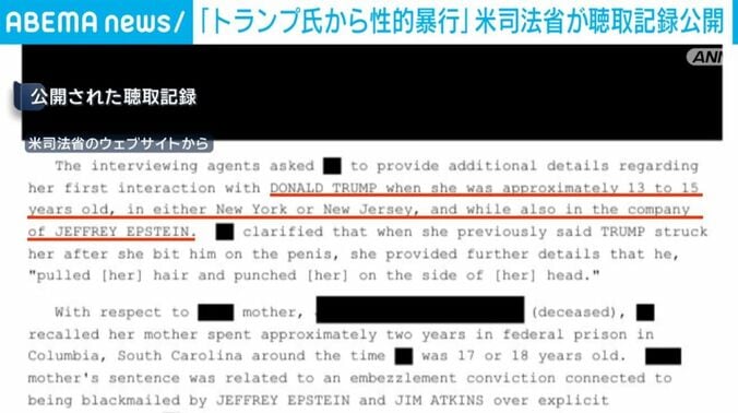 公開された聴取記録