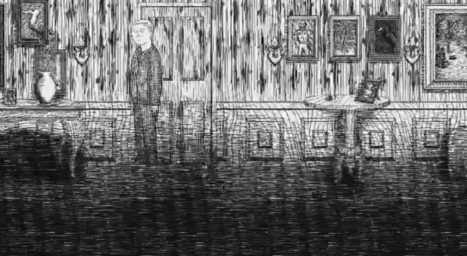 鉛筆画で紡がれる悪夢！精神病で苦しんだ実体験を基にしたダウナーなホラーゲーム 4枚目