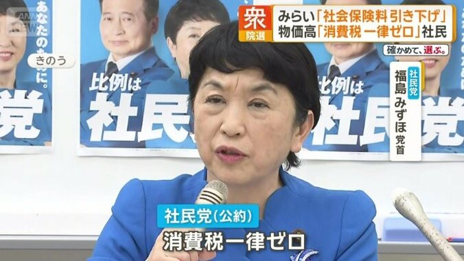 社民党　福島瑞穂党首
