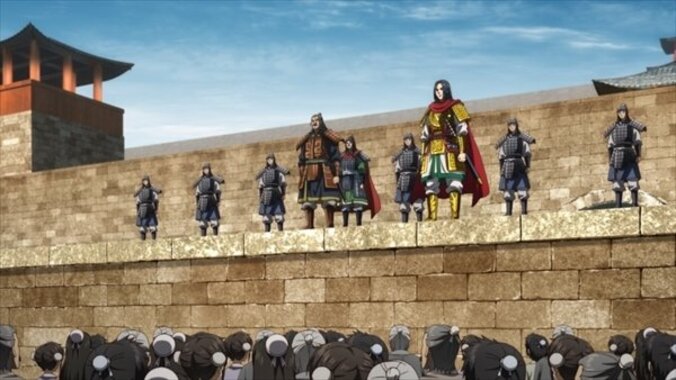 アニメ「キングダム」民たちに自らの決意を語るエイ政…第19話先行カット＆あらすじ公開 3枚目