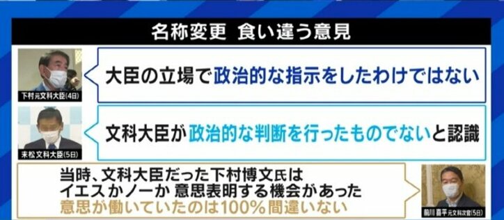 「判断を覆せるのは大臣しかいない。“私は関係ない”とは言えないのではないか」旧統一教会の名称変更めぐる下村博文氏の説明に前川喜平氏が反論 3枚目
