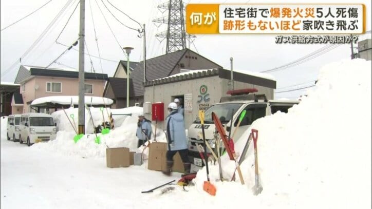 周辺の住宅は「集中プロパンガス」でガス供給