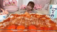 もえのあずき『生エビとか海鮮丼♡』
