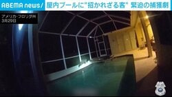 「人間の侵入者かと思ったが…」屋内プールに巨大ワニ侵入 ロープで格闘の末に捕獲 米