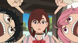 後部座席で指と指が…“ラブコメってる”モモ＆オカルンにネット大興奮「2人しかわからないイチャイチャすんなよな！」