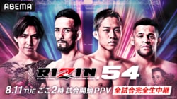 RIZIN.54（ライジン54）対戦カード・大会情報・試合結果