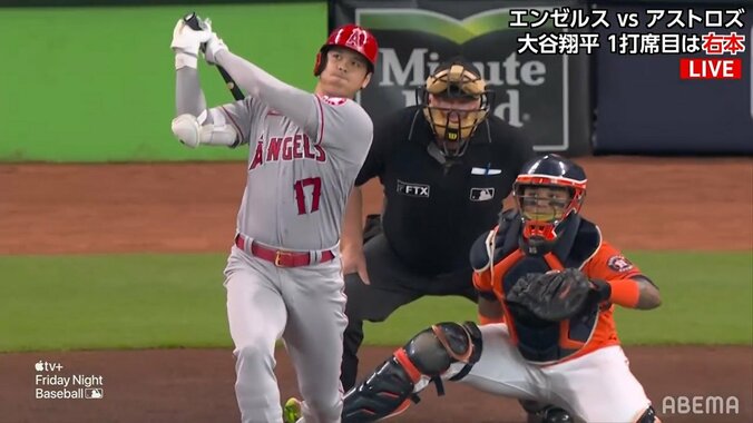 大谷翔平、2試合ぶりの今季18号 メジャー500試合目に通算111本目はライト席上段への120メートル弾 今季ペースは36.9本に 1枚目