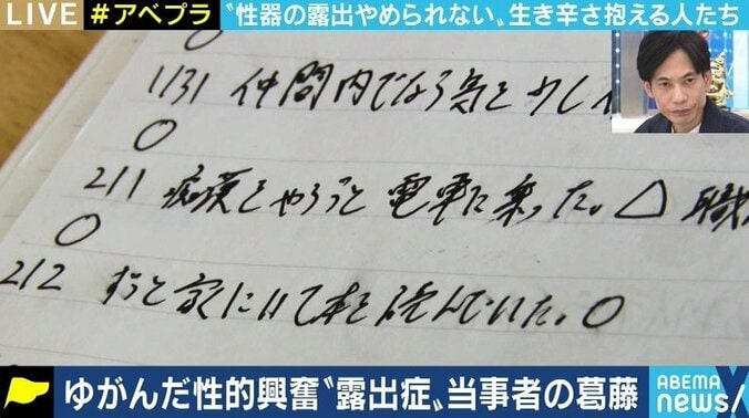 「今でも手が震えることがある。一生が償い」逮捕も消えぬ「露出症」の衝動 治療続ける男性に聞く 2枚目