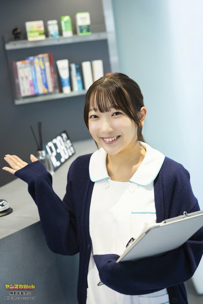 アイドル・森くるみ、歯科衛生士の一面をのぞくグラビア ヤンマガWeb「働くお姉さん」 2枚目