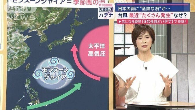 台風、最近“多発”のワケ　今村予報士に聞く　危険な渦「モンスーンジャイア」が関係 1枚目