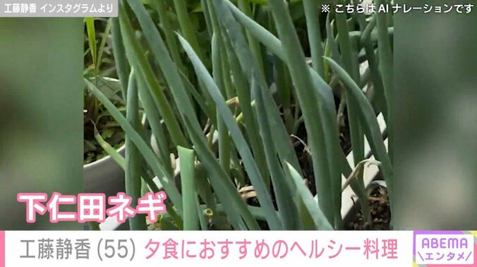 工藤静香、自宅の庭で育てた下仁田ネギ