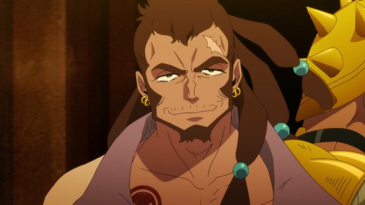 アニメ「天晴爛漫！」華々しい前夜祭で銃を抜くTJ（CV：杉田智和）…第5話先行カット公開