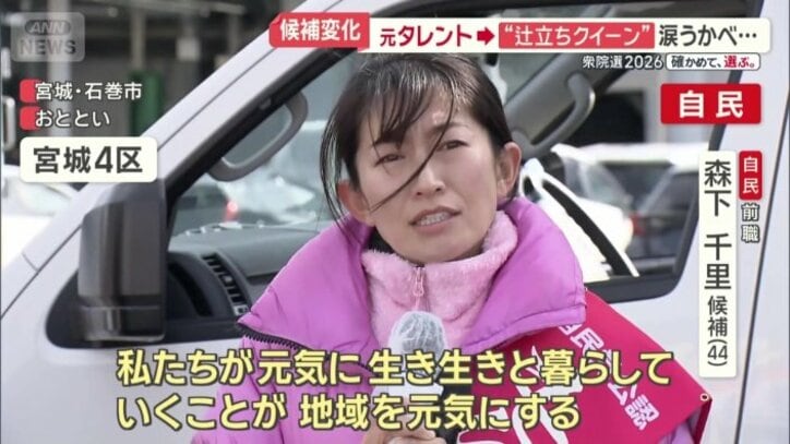 自民党　前職　森下千里候補