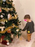 保田圭、息子とクリスマスツリーを飾りつけ「楽しい時間でした」