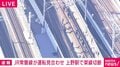 荒川の鉄橋上で電車ストップ 乗客が線路に降り歩いて避難 JR常磐線運転見合わせ