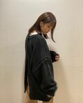 「服装かわいすぎる！」川口葵、大きめニットを着こなしたファッションにファン歓喜