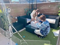 辻希美『撮影中のオフショット』