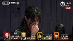 悩む声優雀士「すいません…はあ」と切ない吐息 鼻先を高速連打し脳内フル回転「セクシーボイス」／麻雀・Mリーグ