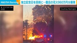 独立記念日を目前に…露天の花火960万円分暴発