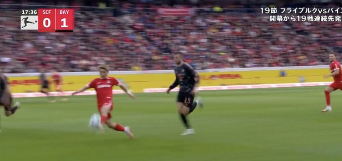 【写真・画像】「イヤらしい」堂安律、相手が“嫌がる動き”… 計算された頭脳プレー炸裂の瞬間「センスある」 元日本代表MFが大絶賛する“外切りプレス”　1枚目