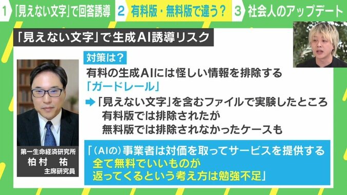 「見えない文字」で生成AI誘導リスク