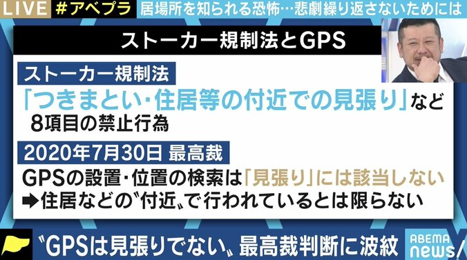 GPSを用いたストーカー行為は「見張り」に当たらず…最高裁の判断に波紋、改正が急がれるストーカー規制法 1枚目