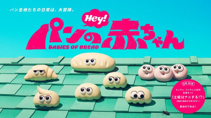 【写真・画像】SNSで話題の『パンの赤ちゃん』がコマ撮りアニメでTVシリーズ化「土曜はナニする！？」内で7月4日より放送開始　1枚目
