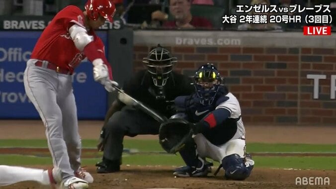 大谷翔平、9試合ぶりの一発は20号ソロ！ メジャーで2年連続3度目の20号到達  1枚目