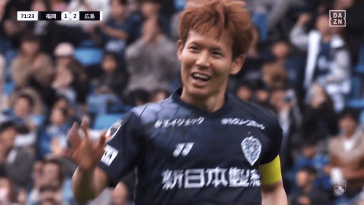 スーパーゴールを叩き込んだ福岡の見木友哉
