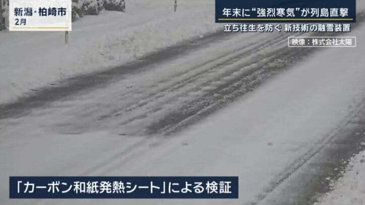 「カーボン和紙発熱シート」による検証