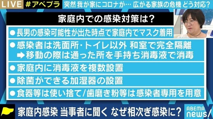 「何か足りないのか、何が間違っているのかと、“プチパニック”に…」家庭内感染の辛さを経験した女性