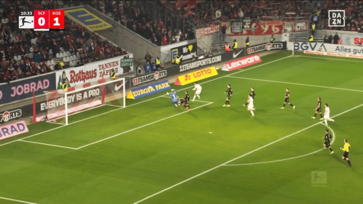 パスに反応したシェアハントが同点弾