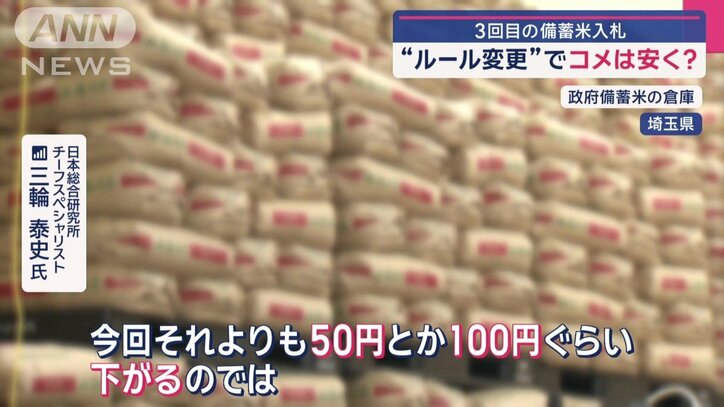 「50円とか100円ぐらい下がるのでは」