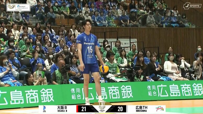 男子バレー、相手を弾き続ける衝撃の3連続サービスエース 驚異の“弾道”に敵陣呆然
