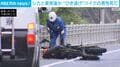 シカと衝突か 後続車が“ひき逃げ” バイクの男性死亡