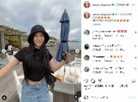 重盛さと美、キュートなヘソ出しルックを披露 「歳をとるごとに綺麗になる」「踊り可愛い」と反響