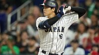 大谷翔平、レフト前ヒットで「カモーーン！」絶叫！ チームを鼓舞する一打を放つ