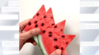【映像】“超薄切り”スイカの正体