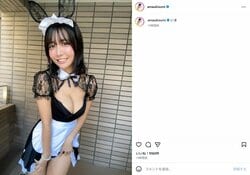 「目のやり場がありません」元「#2i2」天羽希純、胸元あらわな“ウサ耳×メイド服”姿にファン「眼福です」「良すぎる」