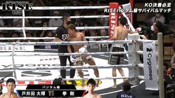 レフェリーにもたれ掛かり「まだやれる！」 壮絶な打撃戦に“神試合”の声 再三ダウンも敗者に「ファンになった」称賛も