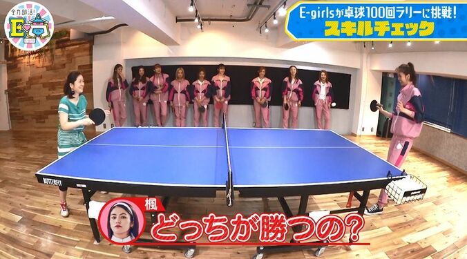 E-girls武部の独特の素振りに元プロ卓球選手・四元奈生美が注意「ちゃんとやりましょう」 2枚目