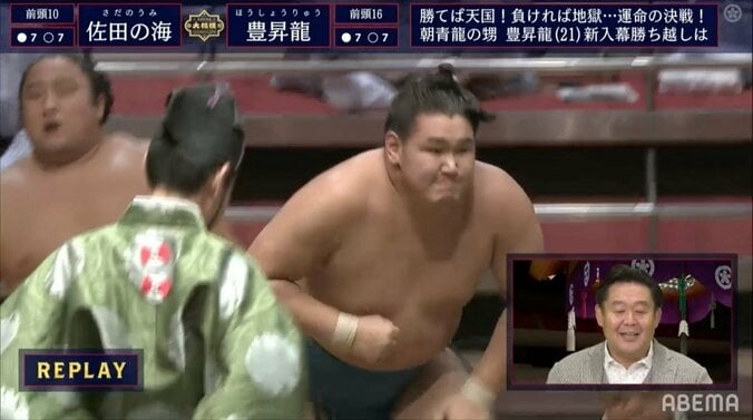 豊昇龍、新入幕場所・千秋楽で勝ち越し 朝青龍ゆずりのガッツポーズも元若乃花「おじさんはもっと派手でしたね」 1枚目