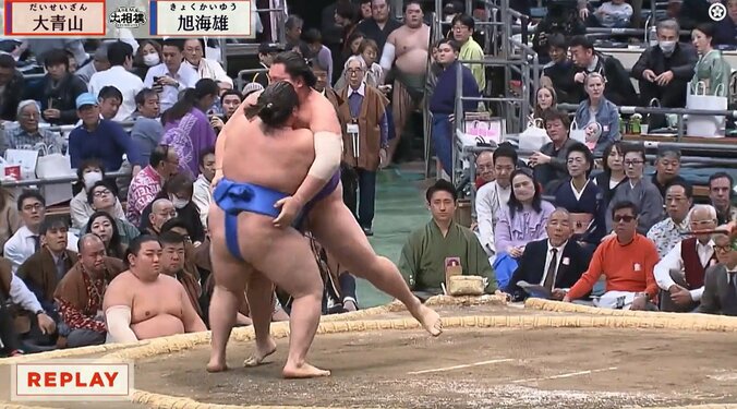 「ナゼそこに？」「めちゃ目立つ」大相撲、花道に“ポツン”と佇む著名人の姿 「さすがの気遣い」称賛も 2枚目