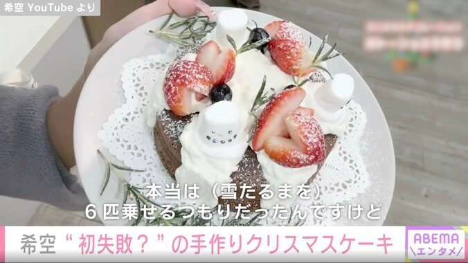 辻󠄀希美の長女・希空（18）、“プロ顔負け”のクリスマスケーキを披露「プロ並み」「美味しそう」と反響 5枚目