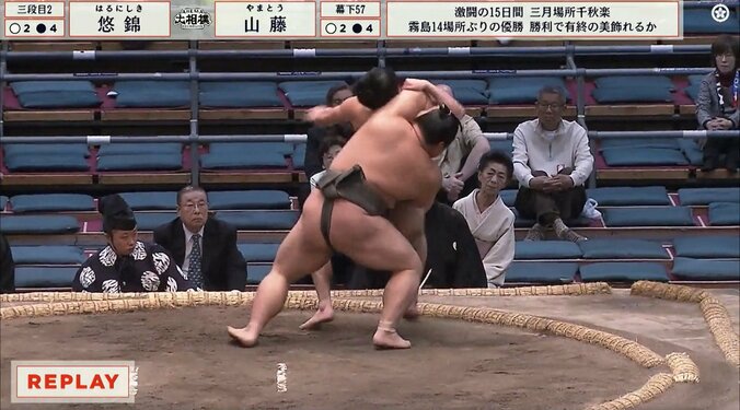大相撲で「一本背負い決まった」「すんごい決まり手」細マッチョ力士、体重差を跳ね返す劇的決着に館内騒然 2枚目