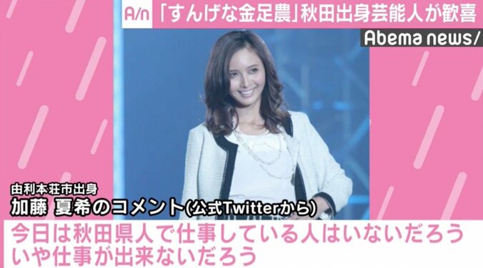 佐々木希、甲子園決勝進出の金足農に「秋田の星」と絶賛 2枚目